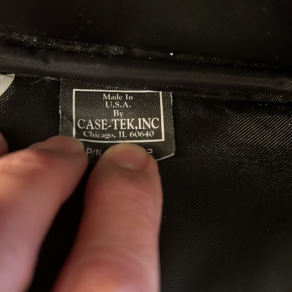 BEAUTIFUL CASE-TEK BLACK LEATHER LAP-TOP CARRYING CASE - Picture 5 of 10